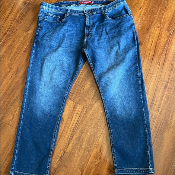 Tapered Other - Tapered Blue Straight Leg Jeans with Classic Indigo Wash 44S